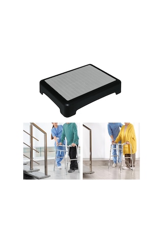 Suntek Yükseltici Basamaklı Tabure Hediye Başucu Siyah-gri