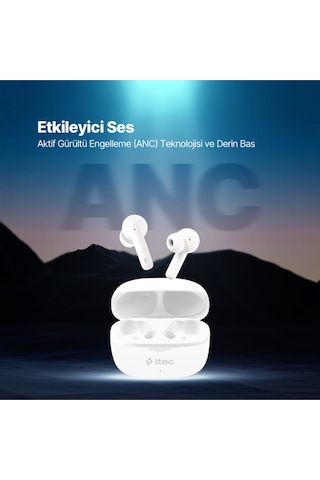 Ttec AirBeat 2KM154  Pro ANC Gerçek Kablosuz TWS Bluetooth Kulaklık
