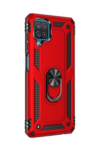 Teknomoda Samsung Uyumlu Galaxy M12 Tank Kilif Yüzüklü Standli Korumali Kapak 379841464