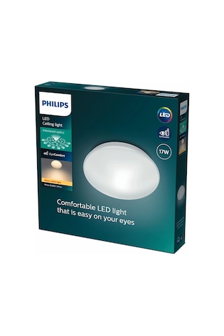 Philips 17w Moire 2700k Sarı Işık Cl200/ Led Plofonyer Armatür Beyaz