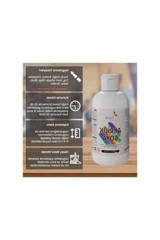 Koyu Yeşil Renk Akrilik Boya - 250 Gr 0,15 L
