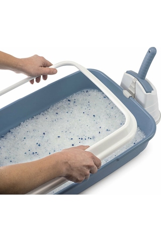 Imac Duo Kürekli Açık Kedi Tuvalet Kabı 59 x 40 x 28 CM