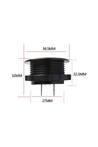BuharaElektronik Araba Motosiklet Kırmızı Led Dijital Ekran Voltmetre