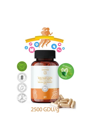 Erbatab Bromelain & Krom Pikolinat 60 Kapsül