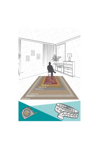 Fusion Modern Dokuma Taban Dekoratif Renkli Halı (Al 101)