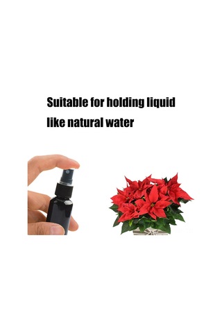 Mufunye Siyah 50ml Taşınabilir Pet Sprey Şişesi, Pp Toz Koruyucu Kapaklı, Su Geçirmez Ve Dayanıklı Diğer