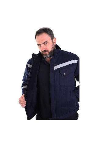 Eser - 7-7 Gabardin Içi Polarlı Mont -Lacivert