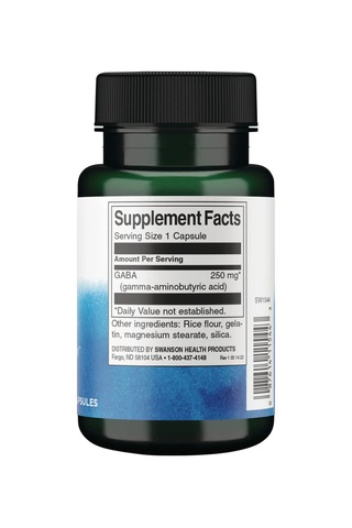 Takviye Swanson Nutrition Gaba 250 Mg 60 Kapsül Takviye Edici Gıda Gıda Takviye