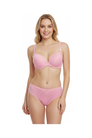 Bonbon Kadın Desteksiz Pembe Rengi Sütyen Külot 2'li Takım Bb2248 Pembe