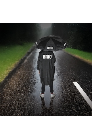 Brio Tam Otomatik Fiber Telli Şemsiye Siyah