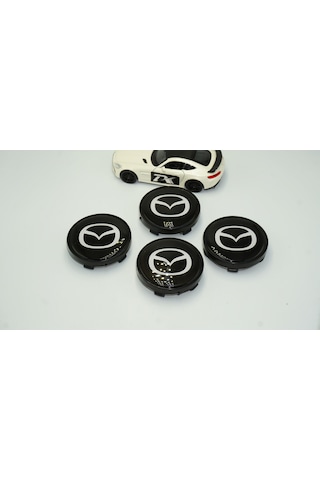 Mazda Jant Göbeği Siyah Kapak Seti 60mm