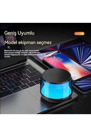 Aurora Şeffaf Ve Havalı Bluetooth Küçük Stereo Kablosuz Taşdırılabilinir