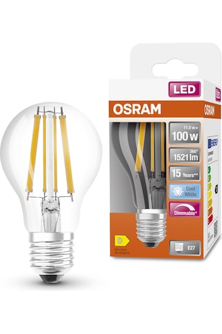 Osram Led Flament Dim 11w 4000k 1521lm E27 Duy Kırık Beyaz Işık A