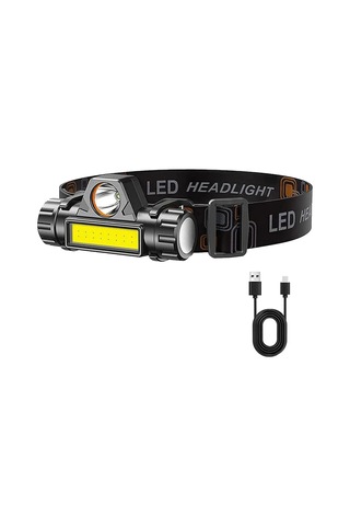 Liangmei Şarj Edilebilir Cob Led Far Güçlü Manyetik Güçlü Far