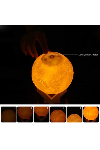 Dianziye Ev İçin 3 Renkli Gece Lambalı Sessiz Nemlendirici, 880ml Büyük Kapasite, Sürekli/aralıklı Sprey Modu, 36db'den Az Gürültü, Hava Nemlendirme Ve Cilt Bakımı