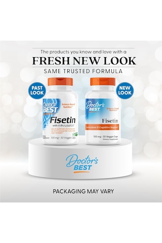 Doctor's Best Fisetin With Novusetin 100 Mg 30 Veggie Kapsül Usa Menşeii Dmmedicineden Orijinal