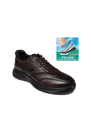 Komcero Dr.jells Bağlı Pıllow Tech Floter Deri Erkek Casual Ayakkabı K2341-2088 Kahve