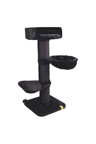 M-pets Panther Premium Nido Kedi Tırmalama Ağacı Siyah 55x55x130 Cm 244-54038.01
