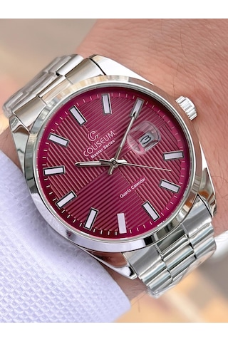 Coliseum Çelik Kordon Takvimli Kadran Kutulu Seri Erkek Kol Saati Ft.rl.8742.s6 Gri