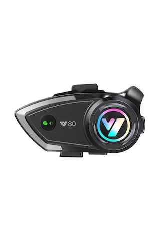 Vothoon Y80 Intercom  ışıklı Motosiklet Kask Kulaklığı