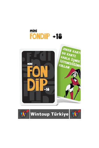 Eğlenceli Yılbaşı Parti Sevgili Grup Arkadaş Ortamı İçki Kart Oyunu Fondip Mini +18 55 Kart