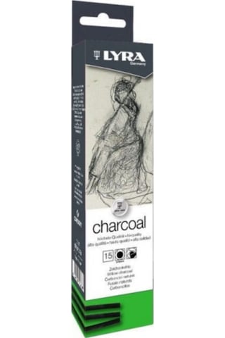 Lyra Thin Charcoal Doğal Füzen 3-4Mm 15 Adet