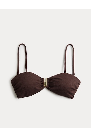Marks & Spencer Dokulu Bikini Üstü T52000038B Gri