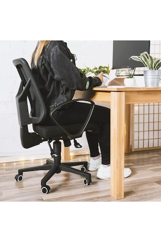 Hfambition Bilgisayar Sandalyesi İçin Sessiz Siyah Tekerlek, Kaydırmalı Caster Rulmanlı -