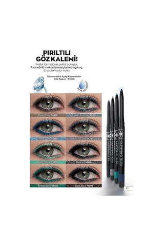 Avon True Colour Glimmerstick Açılıp Kapanabilen Pırıltılı Göz Kalemi Emerald Glow