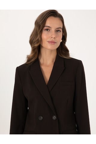 Pierre Cardin Kadın Koyu Kahverengi Ceket 50318351-vr084 Koyu Kahverengi