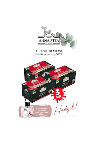 3 Paket English Breakfast 100'lü Demlik Poşet Ve Oda Kokusu Diğer