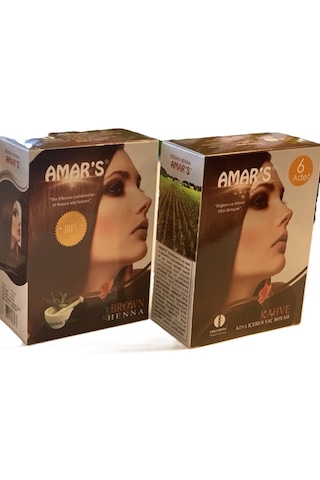 Amar's Henna Kına İçeren Saç Boyası 6 x 10 G