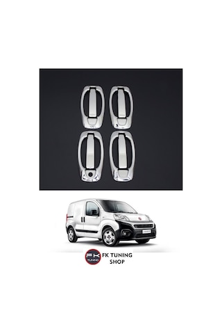 Fiat Fiorino Krom Kapı Kolu ve Çerçevesi 8 Parça