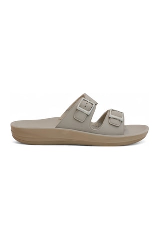 Ceyo 2142-9890 Tam Anatomik Unisex Hac Ve Umre İçin Dikişsiz Terlik Bej