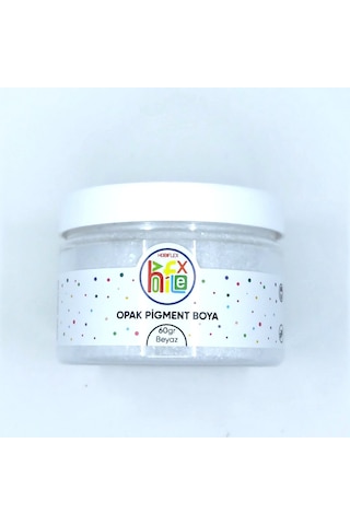 Epoksi Reçine Pigment Opak Toz Boya Beyaz Renk 60 G