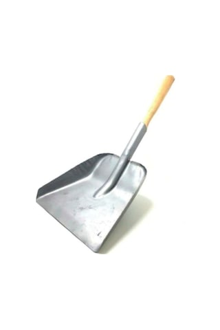 Büyük Boy Ahşap Saplı Metal Kürek , Çöp Ve Kömür Küregi 1 Adet