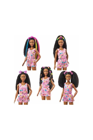 Bgt Barbie Brooklyn Eğlenceli Saçlar Oyun Seti Hhm39