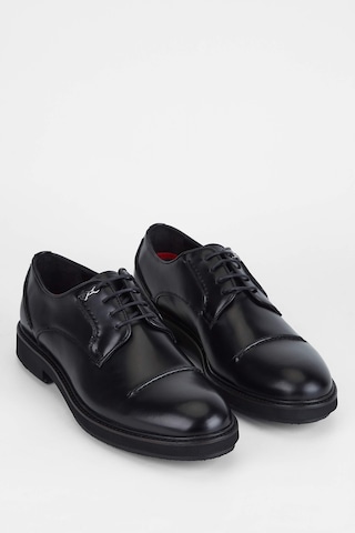 Tamer Tanca Erkek Hakiki Deri Siyah Açma Casual Ayakkabı 183 21854 Erk Ayk Sk23-24 Sıyah Acma Siyah