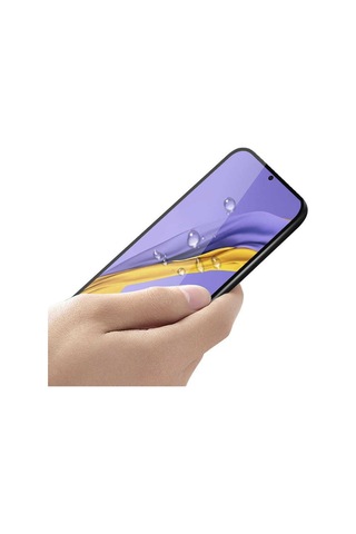 Samsung Uyumlu Galaxy M51 Davin 5D Cam Ekran Koruyucu Siyah