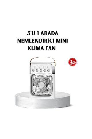 Usb Bağlantılı Taşınabilir Klima Fan 500ml Su Hazneli Sessiz Çalışma