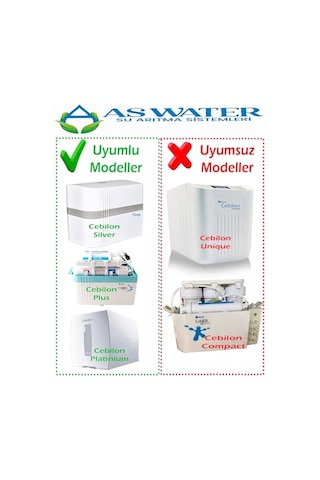 İhlas Aura Cebilon Sılver, Plus Platınıum Ve Tüm Standart Kapalı Kasa Cihazlar İle Uyumlu Elite 4 Lü Filtre Seti