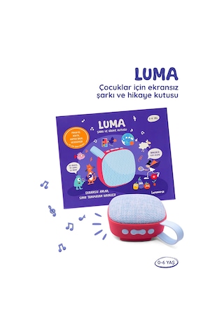 Lumaverse Luma Şarkı Ve Hikaye Kutusu - Eğitici Masalcı & Radyasyonsuz Uyku Ve Yol Arkadaşı - Kırmızı