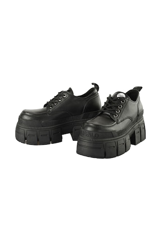 Oxford Klasik Kadın 1622349 Buffalo Gospher Lace Up Cs - Vegan Nappa - Black Siyah