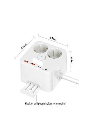 2'li Priz Yüksek Akım Korumalı 3680 Watt / 2xusb Girişi / 2xtype- Diğer