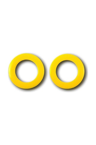 Alesta Home Sarı Plastik Yuvarlak 10'Lu Perde Kapsülü 42 Mm