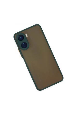 Vivo Y16 Kılıf Montreal Silikon Kapak - Yeşil