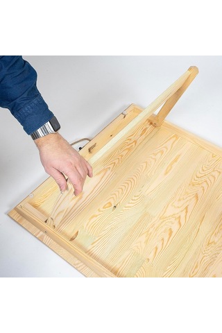 Pratikoutdoor Katlanır Sabit Ayaklı Kamp, Piknik Ve Bahçe Masası 70x150 Cm - Ham Naturel Renk Çok Renkli