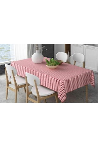 2 Adet Pötikare Piknik Örtüsü - Masa Örtüsü- Sofra Bezi 160 160 Cm Kırmızı