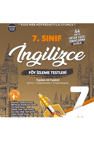 7. Sınıf İngilizce Föy İzleme Testleri 7. Sınıf İngilizce Föy İzleme Testleri