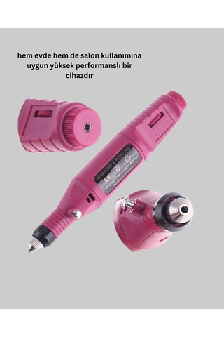 Northcity Profesyonel Tırnak Manikür Aleti Şarjlı Ayarlanabilir Hız Düşük Titreşim Ve Sessiz Motor Teknolojisi